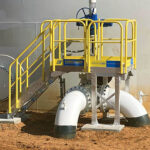 Ferguson Industrial ErectaStep Access platform to a valve at a Magellan tank farm